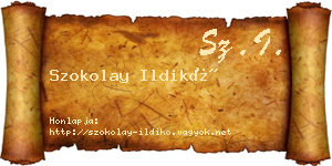 Szokolay Ildikó névjegykártya